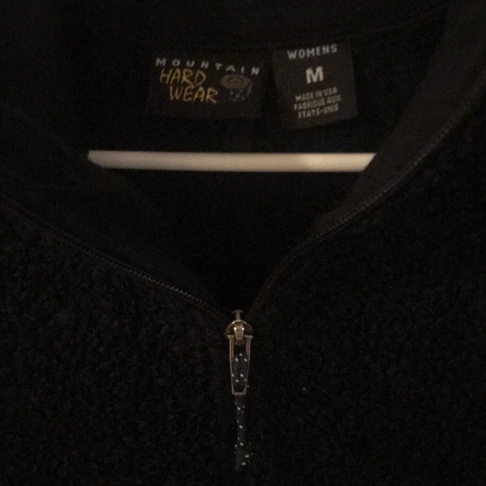 MOUNTAIN HARDWEAR WOMEN'S HIGH LOFT™ black zip front Teddy Bear jacket - Picture 6 of 8